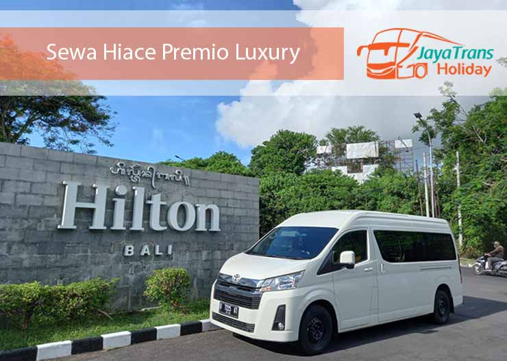 Harga Sewa Hiace Premio Jakarta Bali Luxury Class Murah Interior